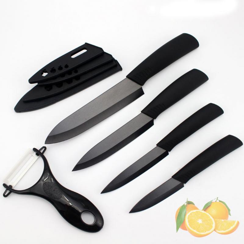 UTimHome Black Blade Pisau  Dapur Keramik  Set 5 in 1 